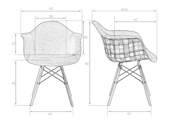 Стул martin grey 645